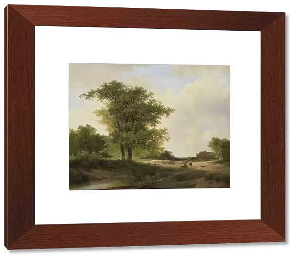 Landscape with Farmstead, c.1840-c.1890. Creator: Johannes Warnardus Bilders