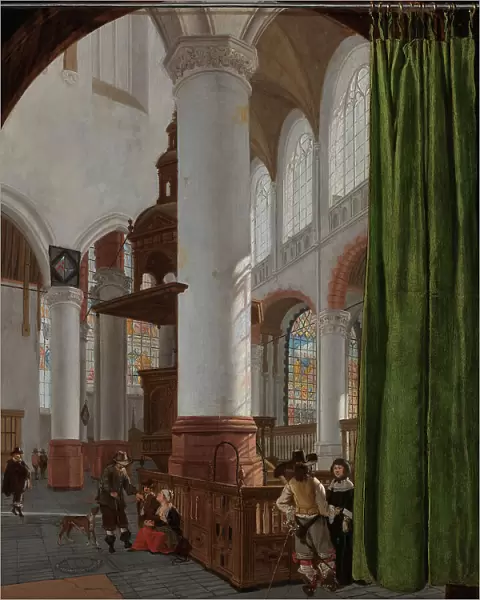 Interior of the Oude Kerk in Delft, 1654. Creator: Gerard Houckgeest