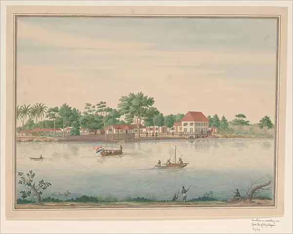 View of a ferry house at the Grote Pas at Colombo, c.1750. Creator: Anon