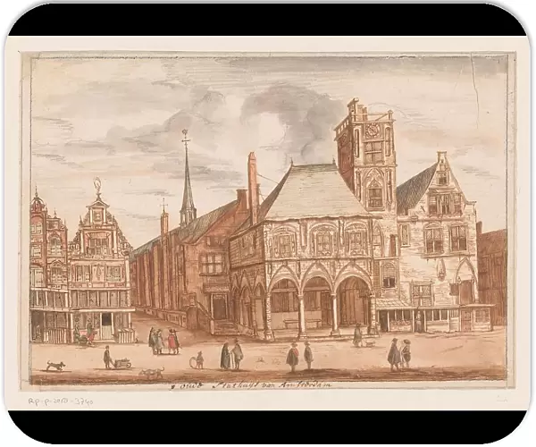 View of the old town hall in Amsterdam, 1625-1652. Creator: Anon