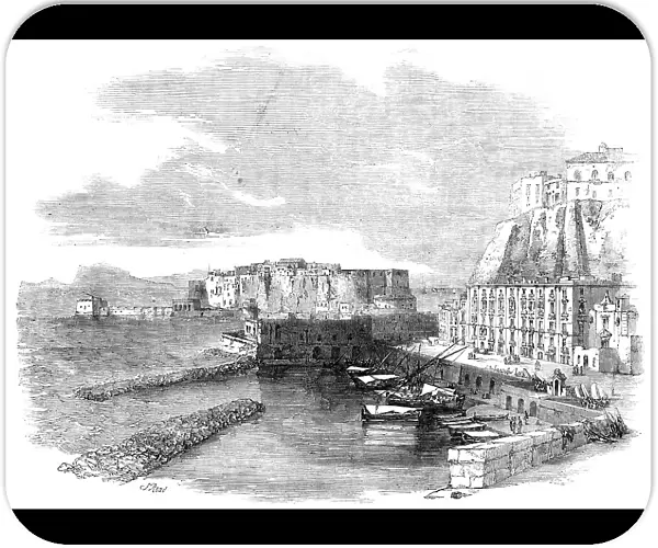 Pizzofalcone and Castello dell'Uovo, at Naples, 1857. Creator: Unknown