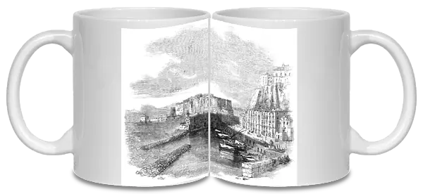 Pizzofalcone and Castello dell'Uovo, at Naples, 1857. Creator: Unknown