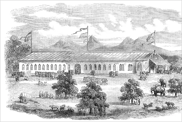 The Industrial and Agricultural Exhibition at Coimbatore, Madras Presidency, 1857. Creator: Unknown