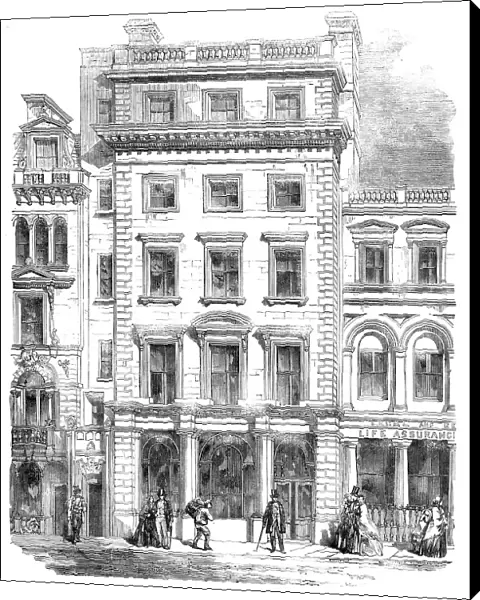 Improvements in Fleet-Street - the Union Bank of London, Temple Bar Branch, 1857. Creator: Unknown