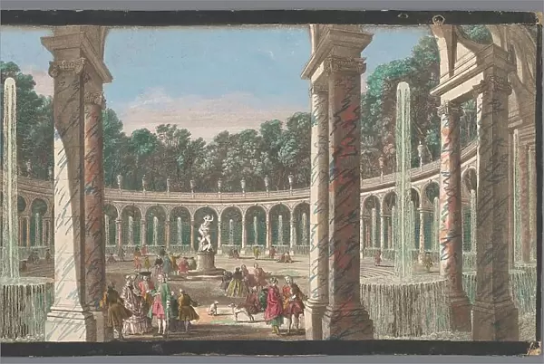 View of the Colonnade in the garden of Versailles, 1700-1799. Creators: Anon, Jacques Rigaud