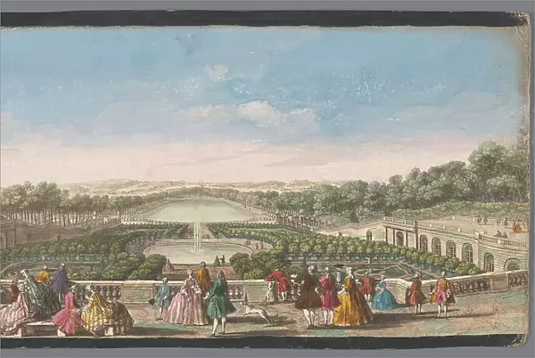 View of the Orangerie of the Palace of Versailles, 1700-1799. Creators: Anon, Jacques Rigaud