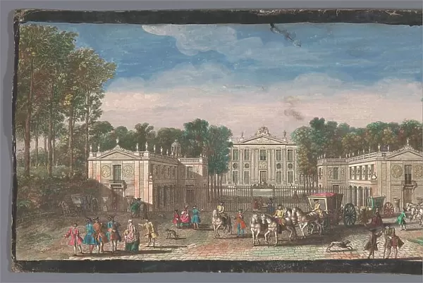 View of the front of the Château de Marly, 1700-1799. Creators: Anon, Jacques Rigaud