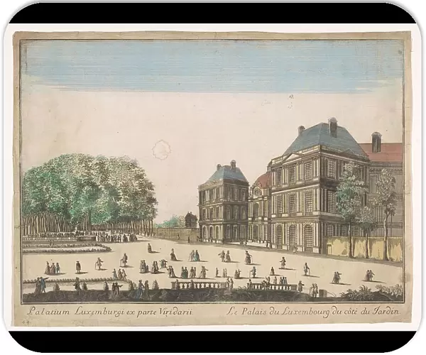 View of the Palais du Luxembourg in Paris seen from the garden, 1700-1799. Creator: Unknown