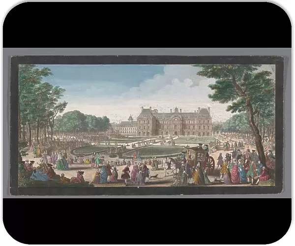View of the Palais du Luxembourg in Paris seen from the garden, 1729. Creator: Jacques Rigaud