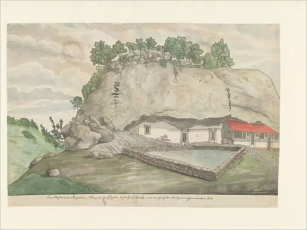 Adam's Berg (Mulkirigala), Entrance to the Image Rooms Hewn into the Rocks, 1785. Creator: Jan Brandes
