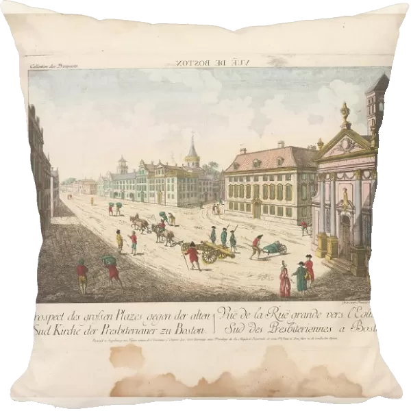 View of the South Presbyterian Church in Boston, 1755-1779. Creator: Franz Xavier Habermann