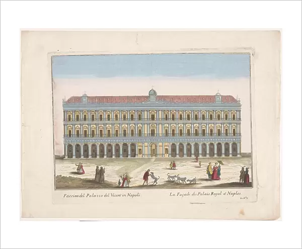 View of the Palazzo Reale in Naples, 1700-1799. Creator: Unknown