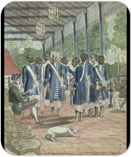 Council representatives in Colombo, 1785. Creator: Jan Brandes