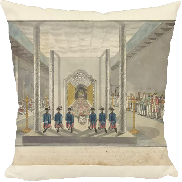 VOC Delegation at An Audience With The King of Kandy, Sri Rajadi Raja Sinha, 1785-1786. Creator: Jan Brandes
