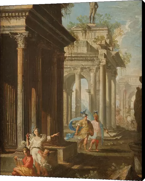 Classical Buildings with Columns, late 17th-early 18th century. Creator: Alberto Carlieri