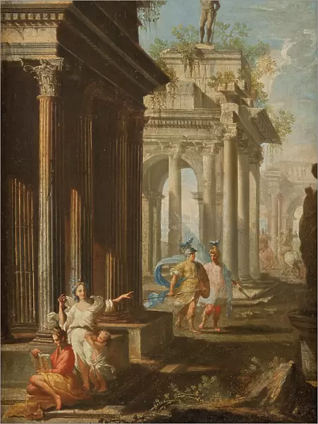 Classical Buildings with Columns, late 17th-early 18th century. Creator: Alberto Carlieri