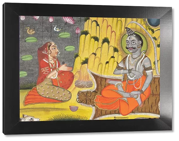 Parvati Worshipping Shiva (image 3 of 3), between 1750 and 1800. Creator: Unknown