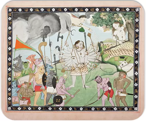 Ravana Receiving a Boon from Shiva, between c1850 and c1900. Creator: Unknown