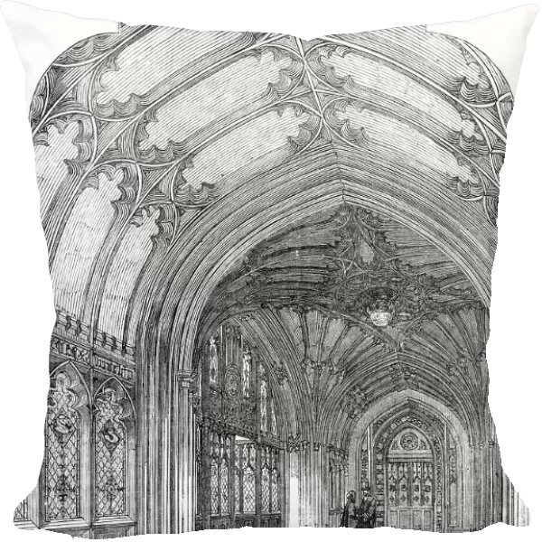 The New Houses of Parliament - Entrance-hall, 1857. Creator: Unknown