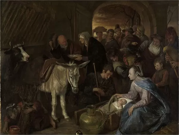 The adoration of the shepherds, 1660-1679. Creator: Jan Steen