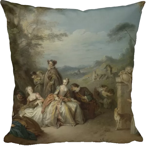 Fête galante in a Landscape, c.1730-c.1735. Creator: Jean-Baptiste Pater