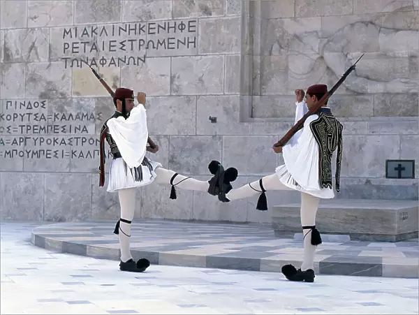 Parliament and Changing of the Guard, Athens, Greece, 2018. Creator: Ethel Davies