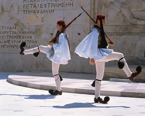 Parliament and Changing of the Guard, Athens, Greece, 2012. Creator: Ethel Davies