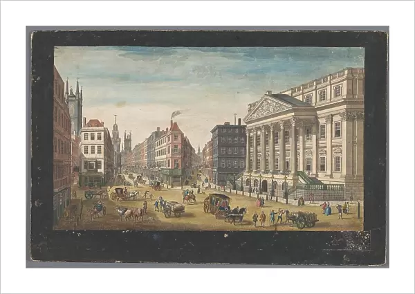 View of the Mansion House in London, 1751. Creator: Thomas Bowles