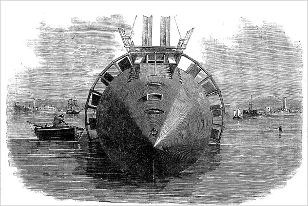 The Winans Steam-vessel - end view, 1858. Creator: Unknown