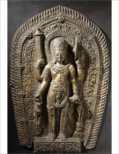 The Hindu God Vishnu (image 1 of 3), 983. Creator: Unknown