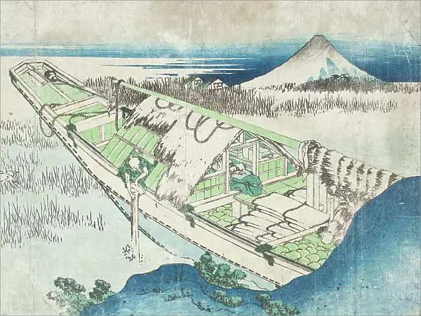 Joshu, Ushibori, Hetachi Provinces (image 1 of 2), 19th century. Creator: Hokusai
