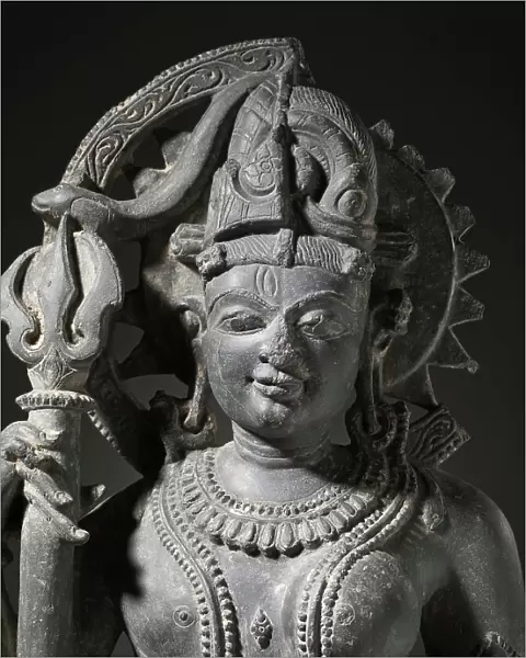 The Androgynous Form of Shiva and Parvati (Ardhanarishvara), 11th century. Creator: Unknown