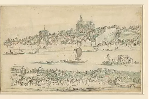City on the Loire, 1600-1650. Creator: Anon