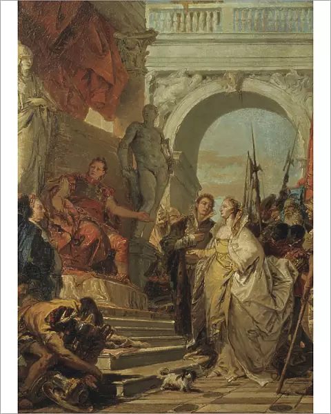 The Continence of Scipio, early-mid 18th century. Creator: Giovanni Battista Tiepolo