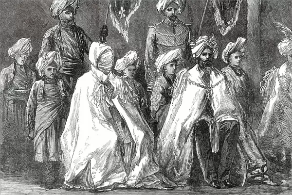 The Begum of Bhopal and the Maharajah of Puttiala, 1876. Creator: Unknown