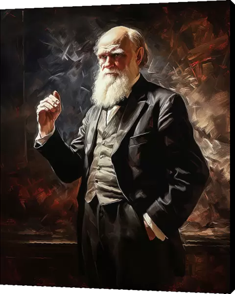 AI IMAGE - Portrait of Charles Darwin, 1870s, (2023). Creator: Heritage Images