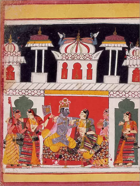 Bhairava Raga, Folio from a Ragamala (Garland of Melodies), c1650. Creator: Unknown