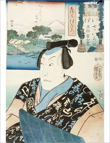 Actor in the role of Fujiya Izaemon, 1852. Creator: Utagawa Kuniyoshi
