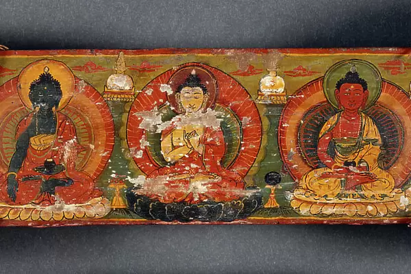A Pancharaksha (The Five Protective Charms) Manuscript (image 1 of 2), 1755. Creator: Unknown