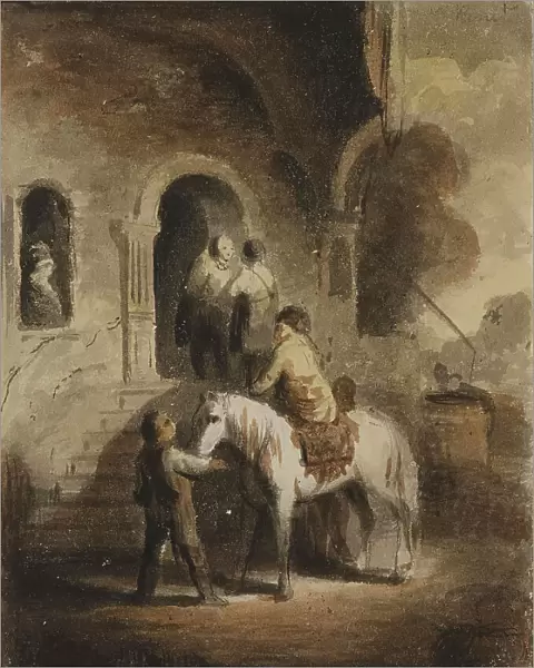 The Good Samaritan, mid 19th century. Creator: Alfred Jacob Miller