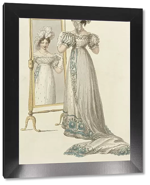 Fashion Plate (Court Dress), 1822. Creator: Rudolph Ackermann