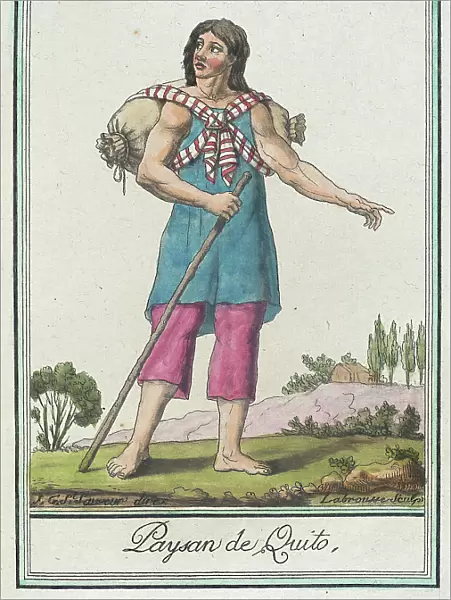 Costumes de Différents Pays, Paysan de Quito, c1797. Creators: Jacques Grasset de Saint-Sauveur, LF Labrousse