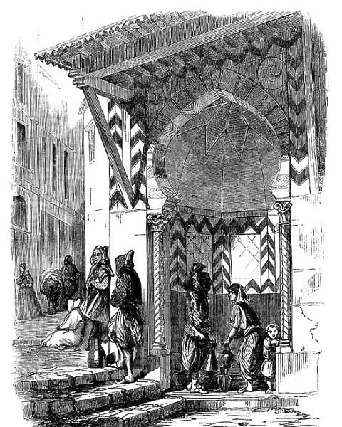 Moorish Fountain, Algiers, 1858. Creator: Unknown