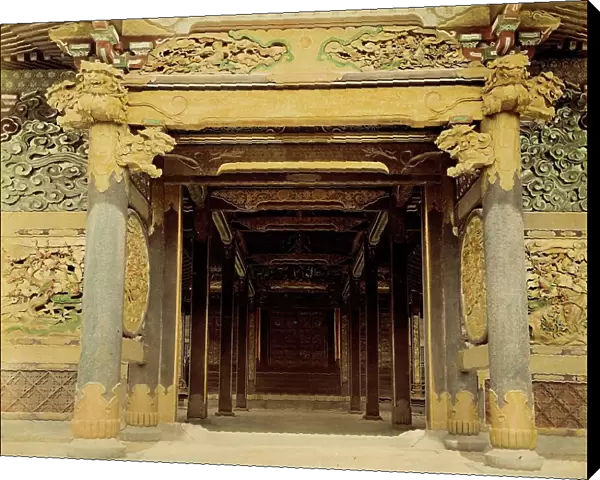 Inside Temple, 1865. Creator: Unknown