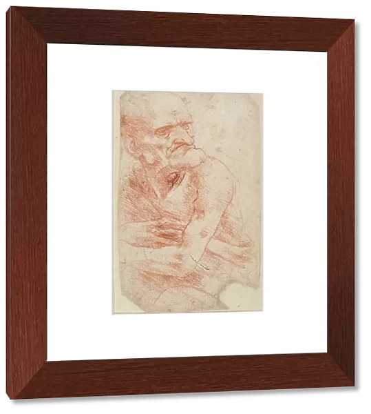 Study of an Old Man, Second half of the 15th century. Creator: Leonardo da Vinci (1452-1519)