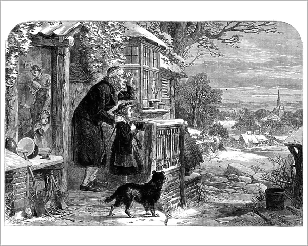 'Winter', drawn by A. Hunt, 1864. Creator: Mason Jackson. 'Winter', drawn by A. Hunt, 1864. Creator: Mason Jackson