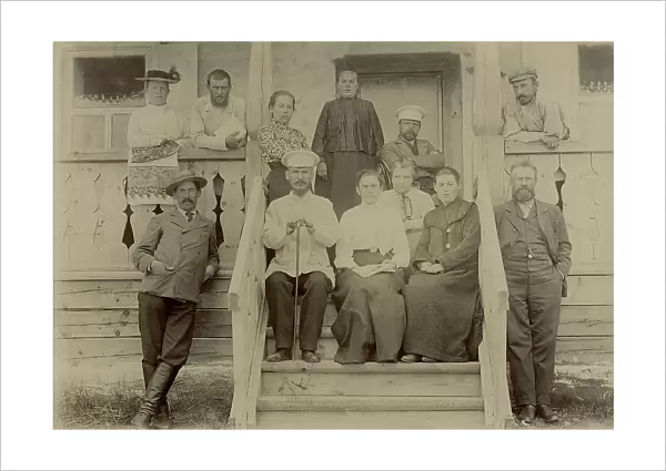 A group of teachers (Yenisei Society) in a sanatorium on Lake Shira, 1903. Creator: Unknown