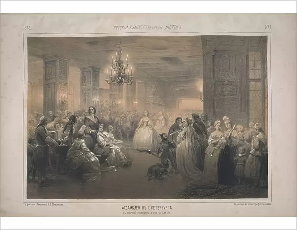 The Assembly in the Time of Peter I, 1861. Creator: Timm, Wassili (George Wilhelm) (1820-1895)
