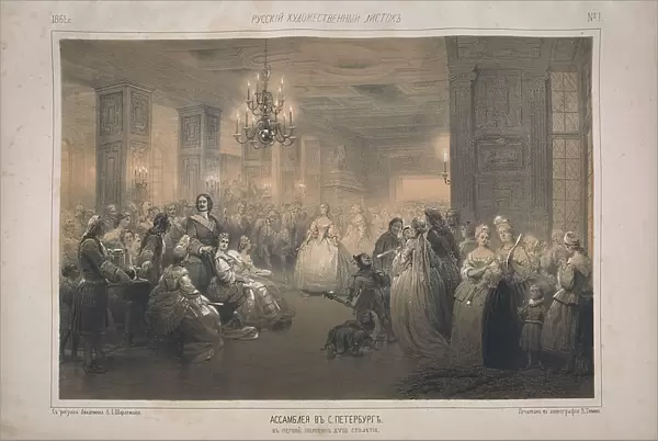 The Assembly in the Time of Peter I, 1861. Creator: Timm, Wassili (George Wilhelm) (1820-1895)