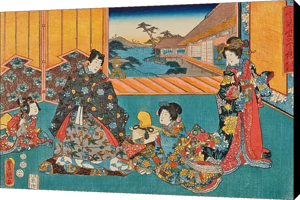The End (Daibi), from the series 'The Magic Lanterns of the Red Figure' (Sono sugata... 1852. Creator: Kunisada (Toyokuni III.), Utagawa (1786-1865). The End (Daibi), from the series 'The Magic Lanterns of the Red Figure' (Sono sugata)